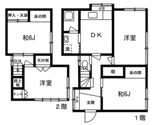 埼玉県志木市本町3【一戸建】の間取り