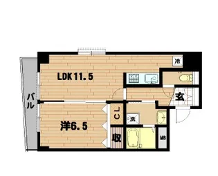 ラフィーネカワムラ【4階】の間取り