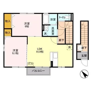 コトー・ルシエルA【2階】の間取り