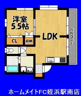 福岡県福岡市早良区室見4【アパート】の間取り