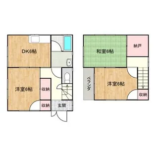 広島県福山市日吉台3【一戸建】の間取り