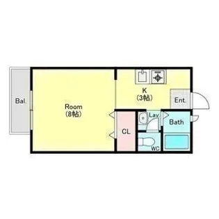 パナハイツ三山A館・B館【2階】の間取り