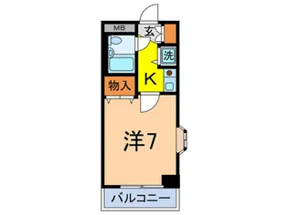 西片ハイツ【1階】の間取り