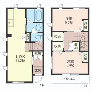 埼玉県さいたま市南区関1【一戸建】の間取り