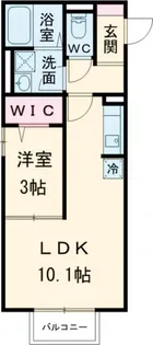 エクセルームK-III【2階】の間取り