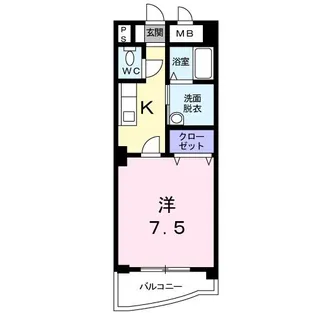 山口県山陽小野田市日の出1【マンション】の間取り