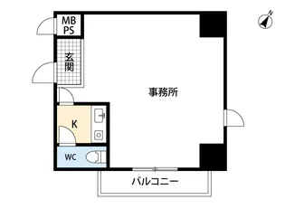 シャンボール互恵ビル【8階】の間取り
