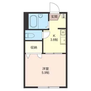 アネックスすずらん【1階】の間取り