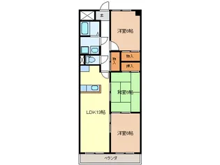 メゾンドゥール II【6階】の間取り