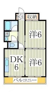 山口マンション【7階】の間取り