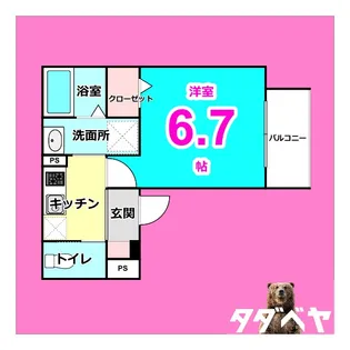 robot home 近鉄八田(ロボットホーム【1階】の間取り