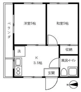 山田ビル【3階】の間取り