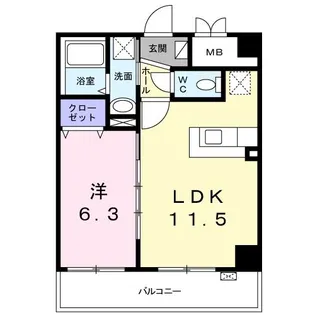 グランカーサ【2階】の間取り