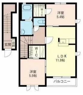 フォレスタA【2階】の間取り