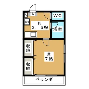 ウエストヴァリー樽町【4階】の間取り