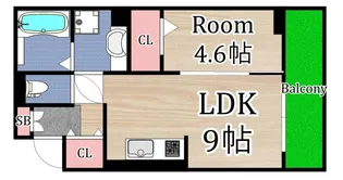 プルミエール蒲生【1階】の間取り