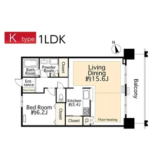 アートヴィレッジ大崎ビュータワー(SA借上)【23階】の間取り