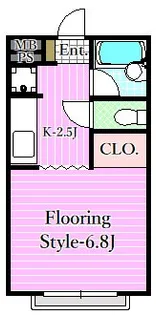 ピアフルール2【2階】の間取り