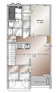 AFC RESIDENCE岡崎竜美東【1階】の間取り