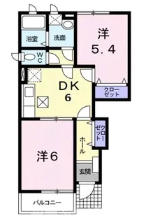 フリーデンC【1階】の間取り