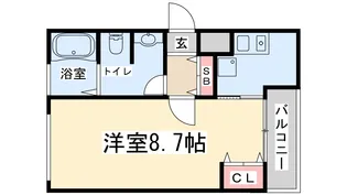 キャピトル新大阪【4階】の間取り