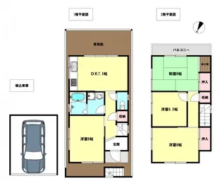 兵庫県神戸市北区有野町唐櫃【一戸建】の間取り