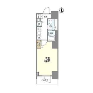 エムレジデンス渋谷神泉【5階】の間取り