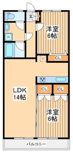 東京都立川市一番町4【マンション】の間取り
