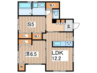 カーサ林間【1階】の間取り