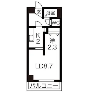 AMS東札幌24【7階】の間取り