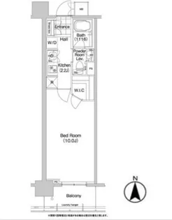 東京都千代田区東神田2【マンション】の間取り