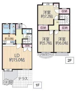 湘南槇町ヴィラ【1階】の間取り