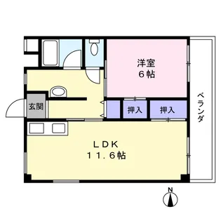 長尾ビル【5階】の間取り