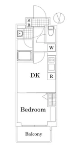ザ・レジデンス・オブ・トーキョーOM06【3階】の間取り
