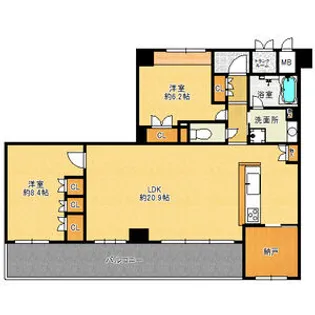 サンメゾン法隆寺【3階】の間取り