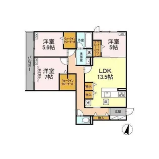 DiosPersimmon長泉II棟【1階】の間取り