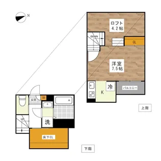 ADC熊本駅南パッソ【2階】の間取り