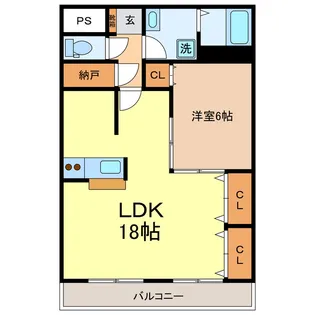 えだのマンション【4階】の間取り