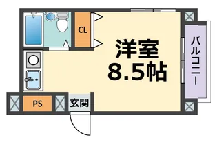 メゾンモナムール【2階】の間取り