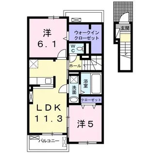 フロンティア TH II【2階】の間取り