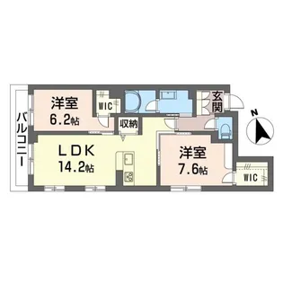 オーキッド【2階】の間取り