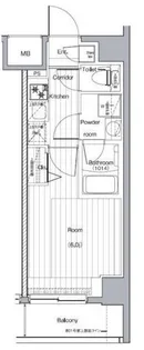 プレミアムキューブG西大井【7階】の間取り