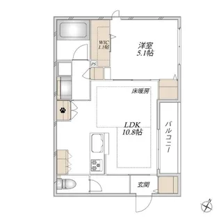 【新築☆旭化成ヘーベルメゾン】エステート 前野町【2階】の間取り