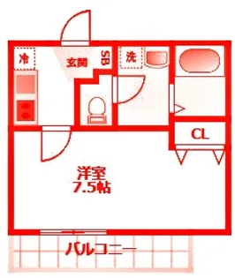 リアル北久里浜パークテラスI【1階】の間取り