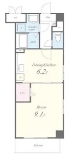 サウスイースト【3階】の間取り