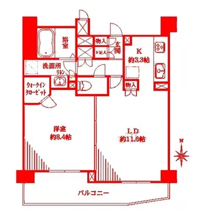 フローラルガーデン【3階】の間取り