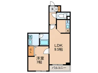 烏丸アネックスII【7階】の間取り