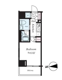 グラントゥルース大森ライズ【3階】の間取り