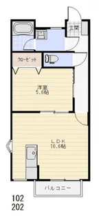 プラージュ【1階】の間取り