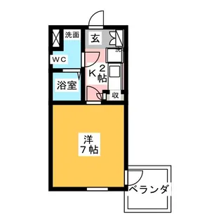 左京山レジデンス【1階】の間取り